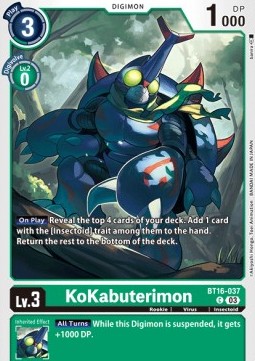 KoKabuterimon (BT16-037) - Beginning Observer