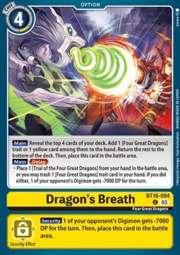 Dragon's Breath (BT16-094) - Beginning Observer
