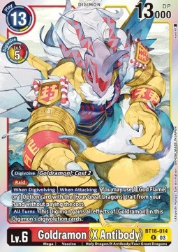 Goldramon (X Antibody) (BT16-014) - Beginning Observer