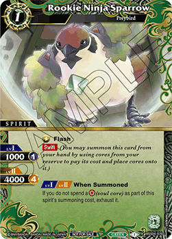 Rookie Ninja Sparrow (V.1 - Rare) - Organized Play 2024 Promos