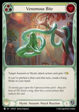 Venomous Bite (Yellow) (Rainbow Foil) - Part the Mistveil