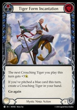 Tiger Form Incantation (Red) (Rainbow Foil) - Part the Mistveil