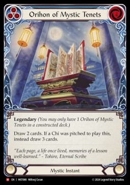 Orihon of Mystic Tenets (Regular) - Part the Mistveil