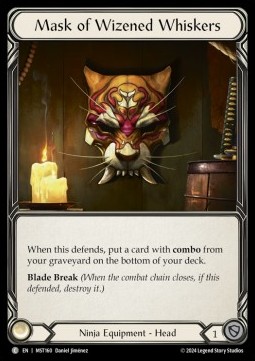 Mask of Wizened Whiskers (Cold Foil) - Part the Mistveil