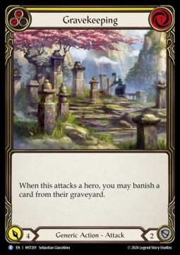 Gravekeeping (Yellow) (Rainbow Foil) - Part the Mistveil