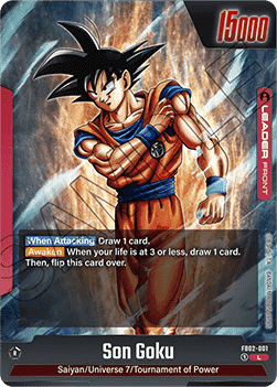 Son Goku // Son Goku (FB02-001) [Fusion World] (V.1 - Leader) - Blazing Aura [Fusion World]