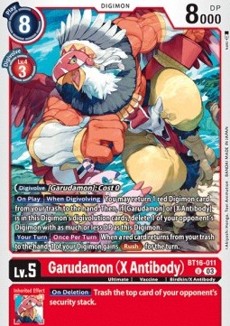 Garudamon (X Antibody) (BT16-011) - Beginning Observer