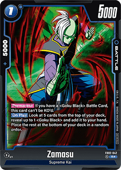 Zamasu (FB02-042) [Fusion World] (V.1 - Rare) - Unnumbered Promos [Fusion World]
