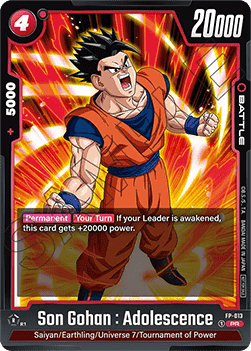 Son Gohan : Adolescence (FP-013) [Fusion World] (V.1 - Promo) - Promos [Fusion World]