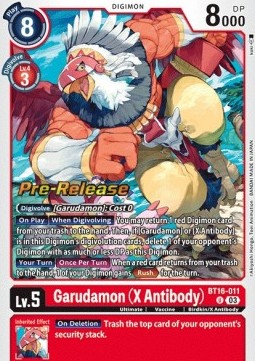 Garudamon (X Antibody) (BT16-011) - Promos: Beginning Observer