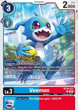 Veemon (BT16-017) - Promos: Beginning Observer