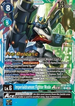 Imperialdramon: Fighter Mode Ace (BT16-027) - Promos: Beginning Observer