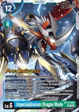 Imperialdramon: Dragon Mode (BT16-028) - Promos: Beginning Observer