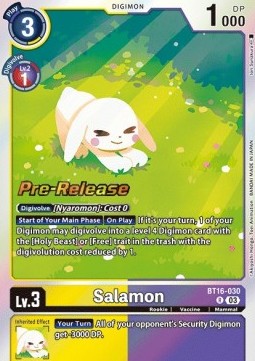 Salamon (BT16-030) - Promos: Beginning Observer