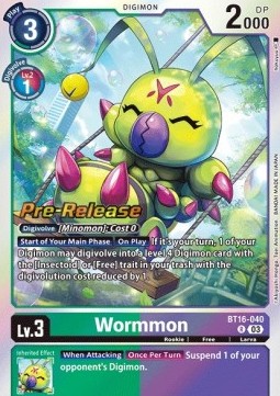 Wormmon (BT16-040) - Promos: Beginning Observer