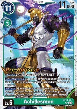 Achillesmon (BT16-047) - Promos: Beginning Observer