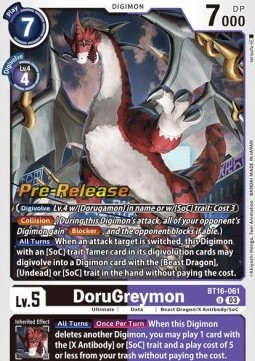 DoruGreymon (BT16-061) - Promos: Beginning Observer