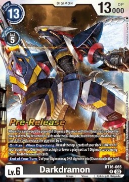 Darkdramon (BT16-065) - Promos: Beginning Observer