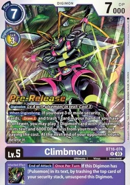 Climbmon (BT16-074) - Promos: Beginning Observer