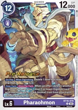 Pharaohmon (BT16-078) - Promos: Beginning Observer