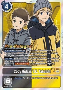 Cody Hida & T.K. Takaishi (BT16-088) - Promos: Beginning Observer