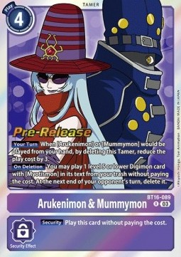 Arukenimon & Mummymon (BT16-089) - Promos: Beginning Observer