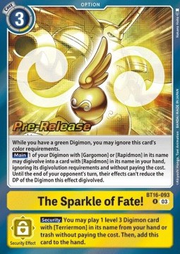 The Sparkle of Fate! (BT16-093) - Promos: Beginning Observer