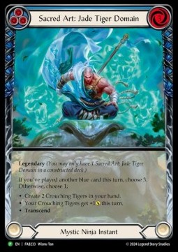 Sacred Art: Jade Tiger Domain // Inner Chi (Extended Art Rainbow Foil) - FAB Promos