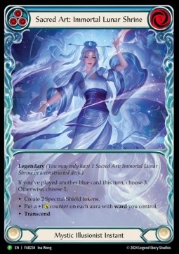 Sacred Art: Immortal Lunar Shrine // Inner Chi (Extended Art Rainbow Foil) - FAB Promos