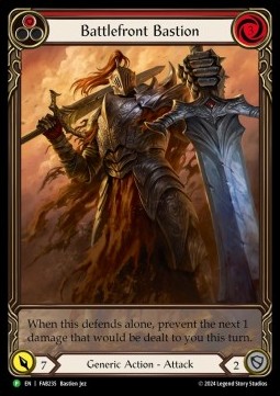 Battlefront Bastion (Red) (Extended Art Rainbow Foil) - FAB Promos