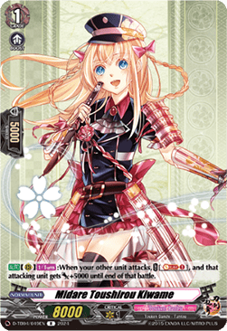 Midare Toushirou Kiwame [D-Format] (V.1 - Rare) - Touken Ranbu ONLINE 2023