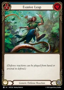 Evasive Leap (Blue) (Rainbow Foil) - Part the Mistveil