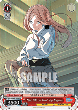 "Live With Our Voice" Soyo Nagasaki (V.1 - Trial Deck) - BanG Dream! Girls Band Party! Countdown Collection