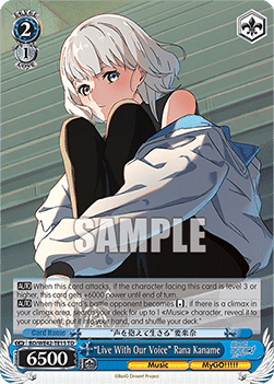 "Live With Our Voice" Rana Kaname (V.1 - Trial Deck) - BanG Dream! Girls Band Party! Countdown Collection