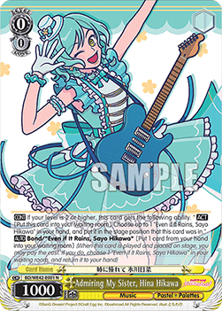 Admiring My Sister, Hina Hikawa (V.1 - Common) - BanG Dream! Girls Band Party! Countdown Collection