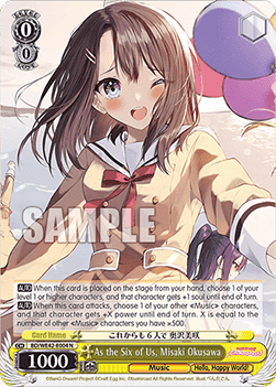 As the Six of Us, Misaki Okusawa (V.1 - Common) - BanG Dream! Girls Band Party! Countdown Collection