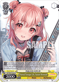 Normal Teenager Life, Nanami Hiromachi (V.1 - Common) - BanG Dream! Girls Band Party! Countdown Collection