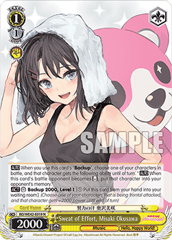 Sweat of Effort, Misaki Okusawa (V.1 - Common) - BanG Dream! Girls Band Party! Countdown Collection