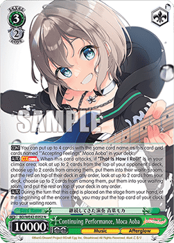 Continuing Performance, Moca Aoba (V.1 - Common) - BanG Dream! Girls Band Party! Countdown Collection