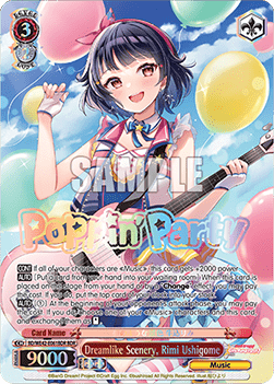 Dreamlike Scenery, Rimi Ushigome (V.2 - Feature Rare) - BanG Dream! Girls Band Party! Countdown Collection