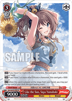 Like the Sun, Saya Yamabuki (V.1 - Common) - BanG Dream! Girls Band Party! Countdown Collection