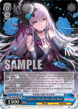 Songstress of the Blue Rose, Yukina Minato (V.1 - Common) - BanG Dream! Girls Band Party! Countdown Collection