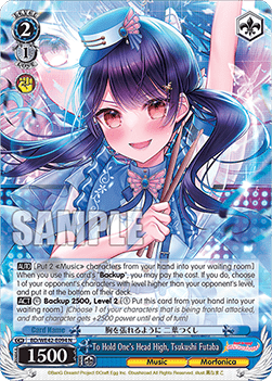 To Hold One's Head High, Tsukushi Futaba (V.1 - Common) - BanG Dream! Girls Band Party! Countdown Collection