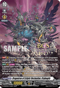 Dragontree of Ecliptic Decimation, Griphogila [D Format] - Bushiroad Championship Series 2023