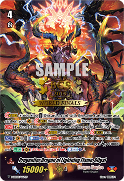 Progenitor Dragon of Lightning Flame, Gilgal [V Format] - Bushiroad Championship Series 2019