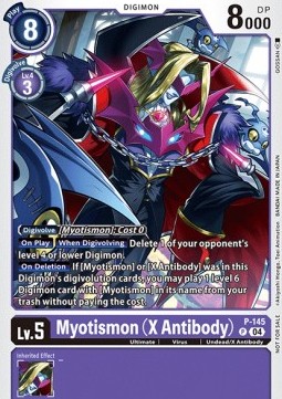 Myotismon (X Antibody) (P-145) (V.1) - Official Tournament Pack Events