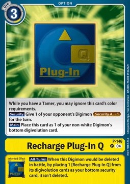Recharge Plug-In Q (P-146) (V.1) - Official Tournament Pack Events