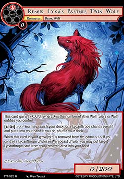 Remus, Lyka's Partner Twin Wolf - Thoth of the Trinity