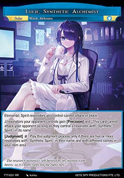 Lucie, Synthetic Alchemist // Lucie, the "Witch" (V.1 - Double Rare) - Thoth of the Trinity