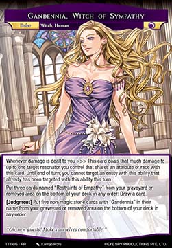 Gandennia, Witch of Sympathy // Gandennia, Empress of Empathy (V.1 - Double Rare) - Thoth of the Trinity